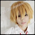 Usui Takumi  Short  Mixed golden Straght Cosplay Party Hair Wig ML11